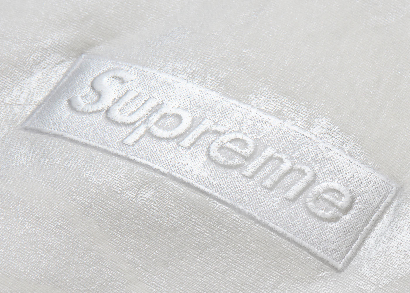 Supreme MM6 Maison Margiela Foil Box Logo Hooded Sweatshirt White - 3
