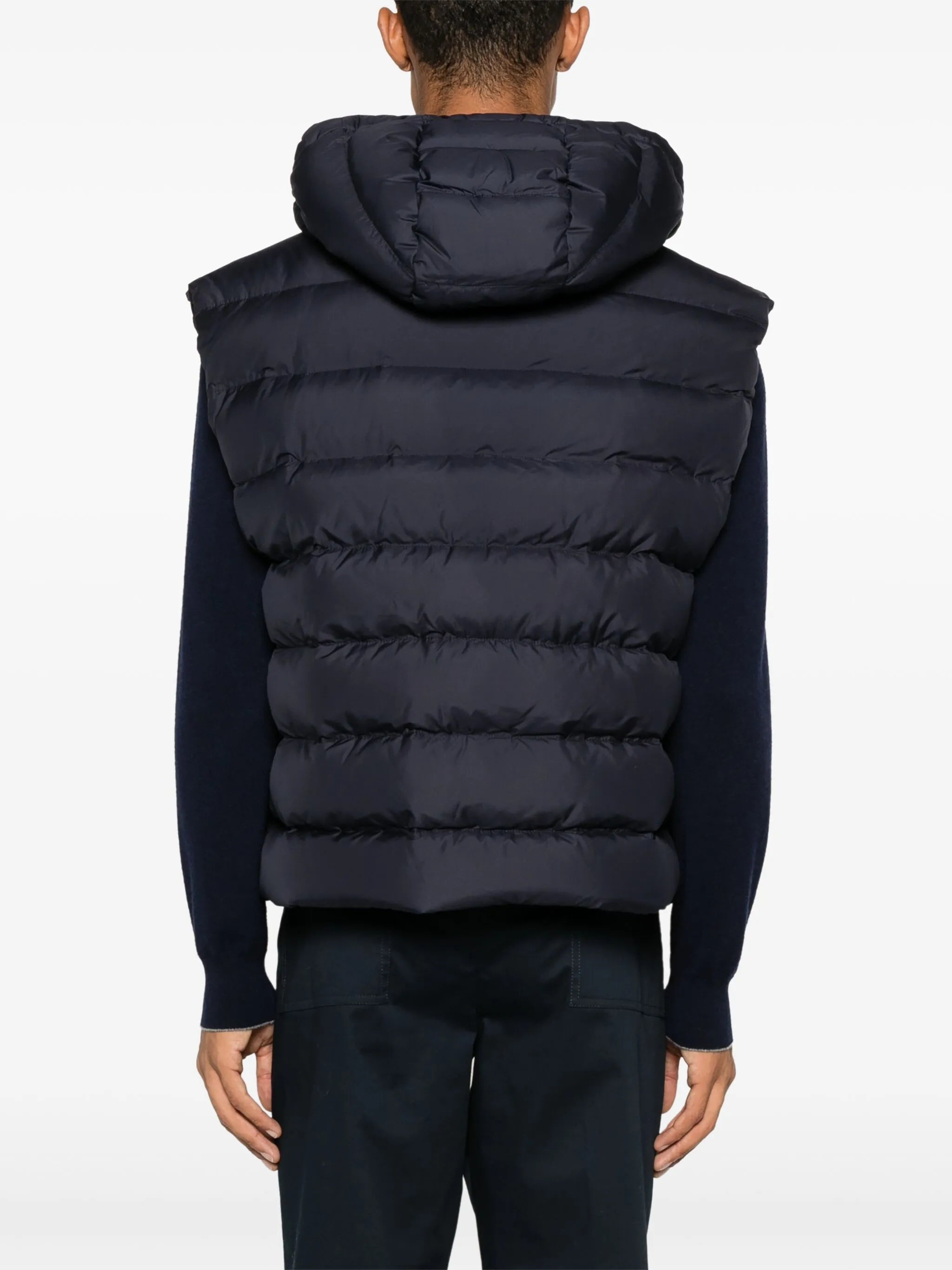 Down Hooded Vest - 5
