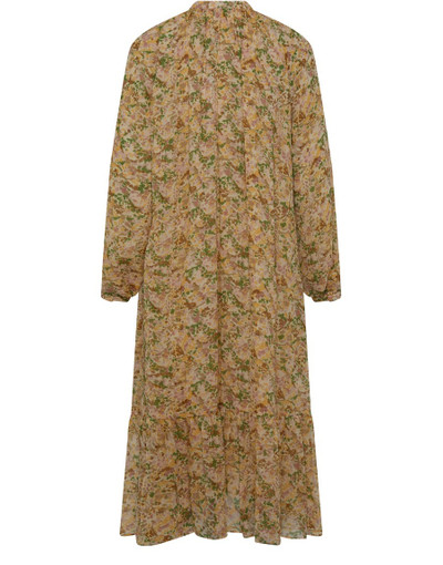 CELINE folk dress in silk crepon outlook