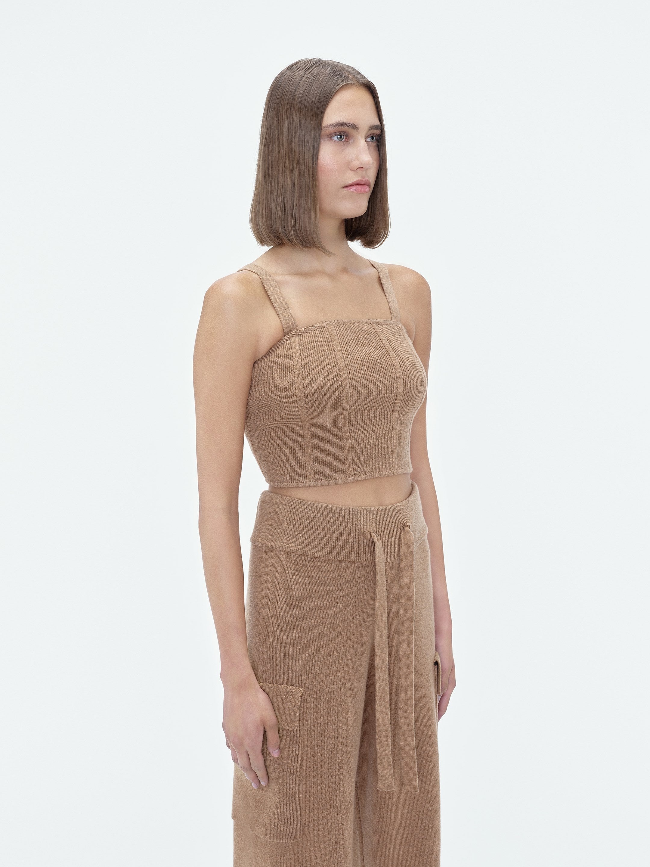 AMIRI STACK KNIT BUSTIER - 4
