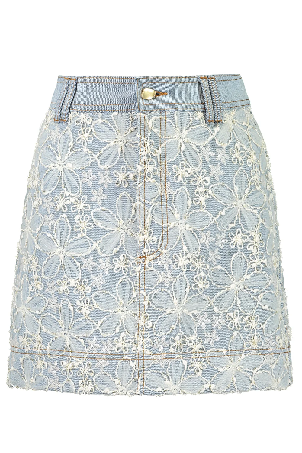 Bloom Denim Skirt - 1
