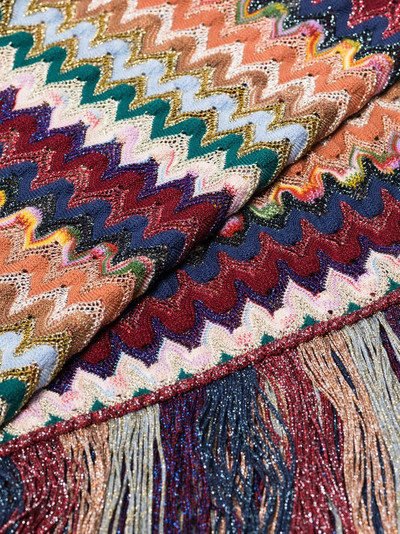 Missoni fringed crochet-knit scarf outlook