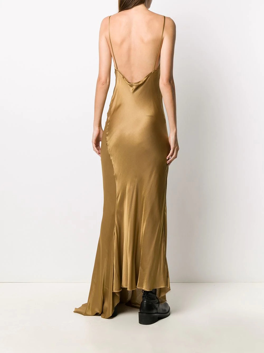 backless slip dress - 4