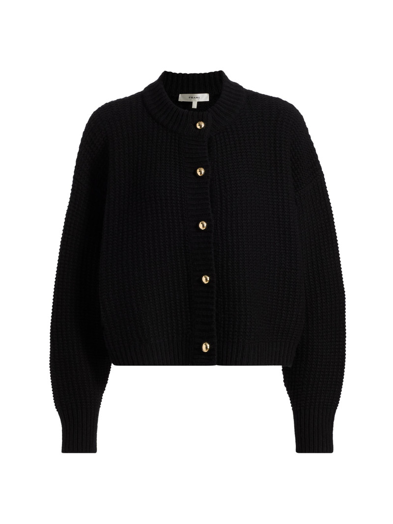 Women's The Femme Wool-Cashmere Cardigan - Black 1