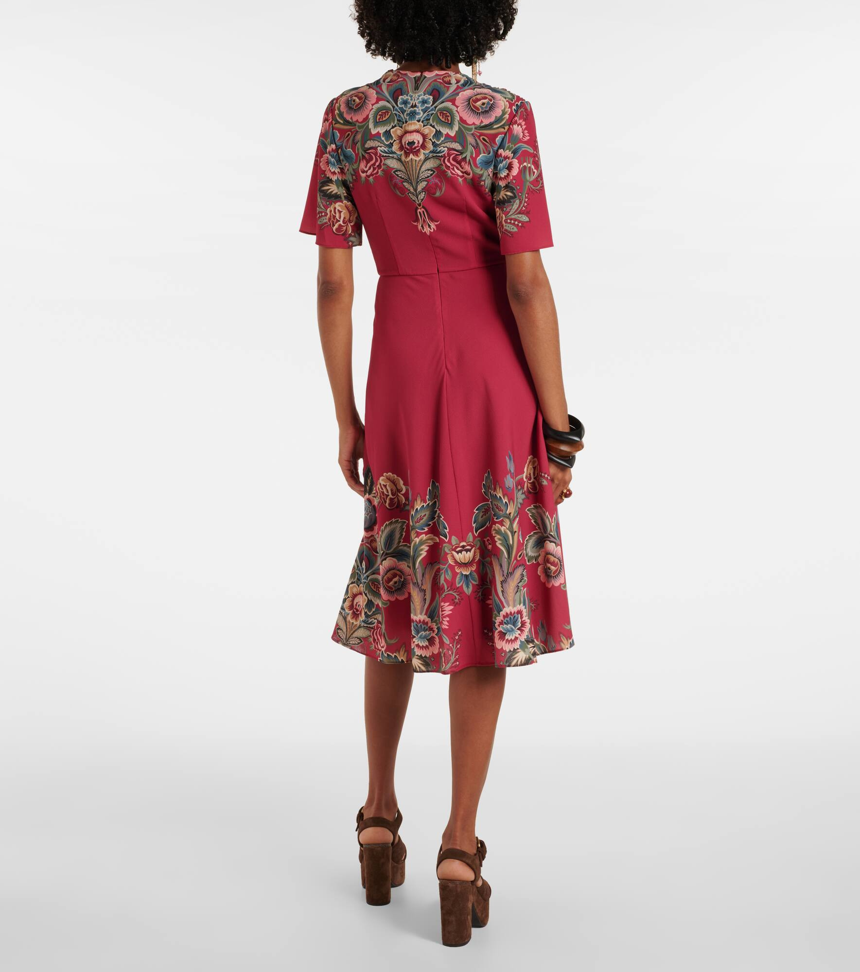 Paisley crêpe jersey maxi dress - 3