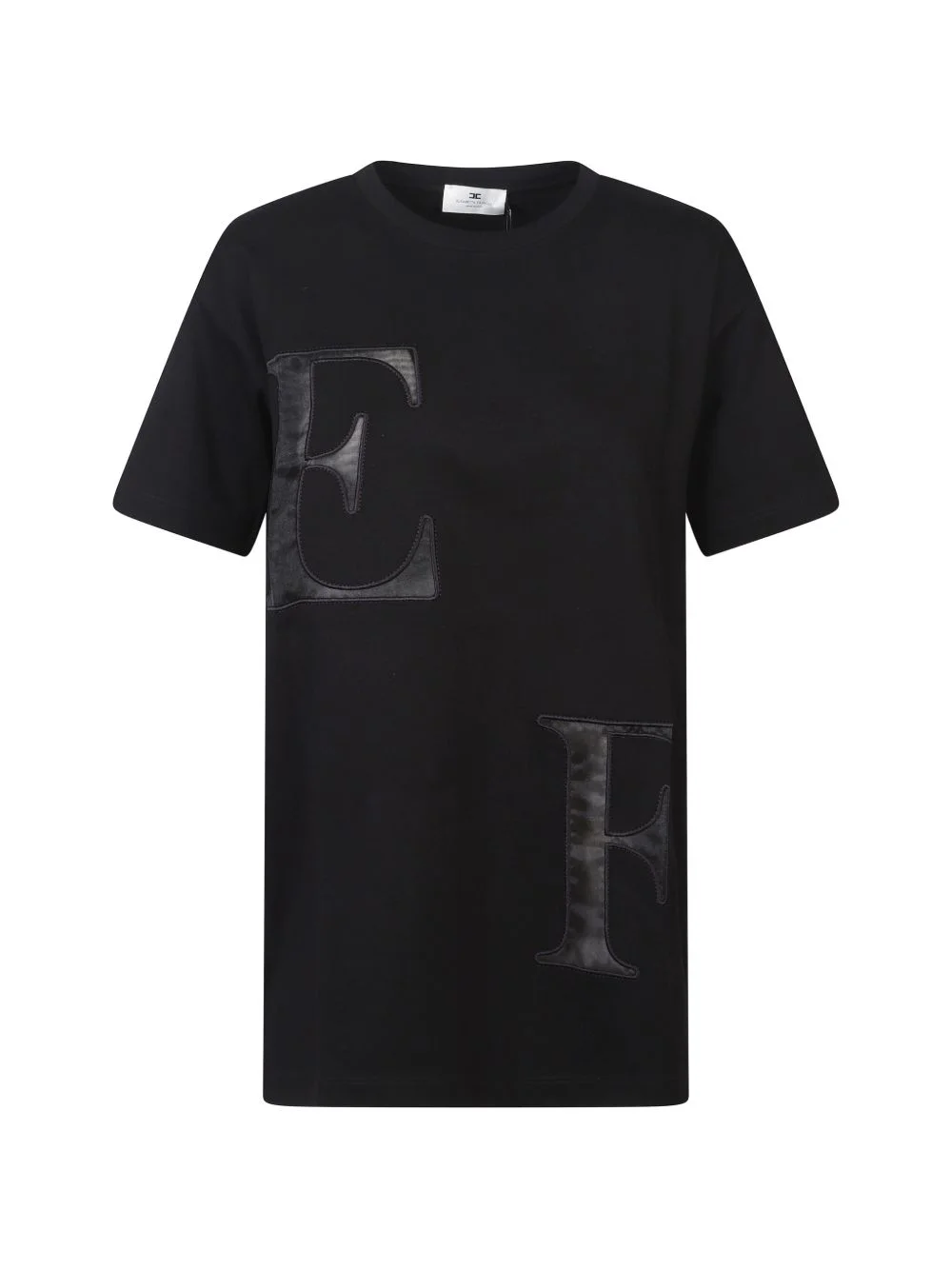 letter-appliqué T-shirt - 1