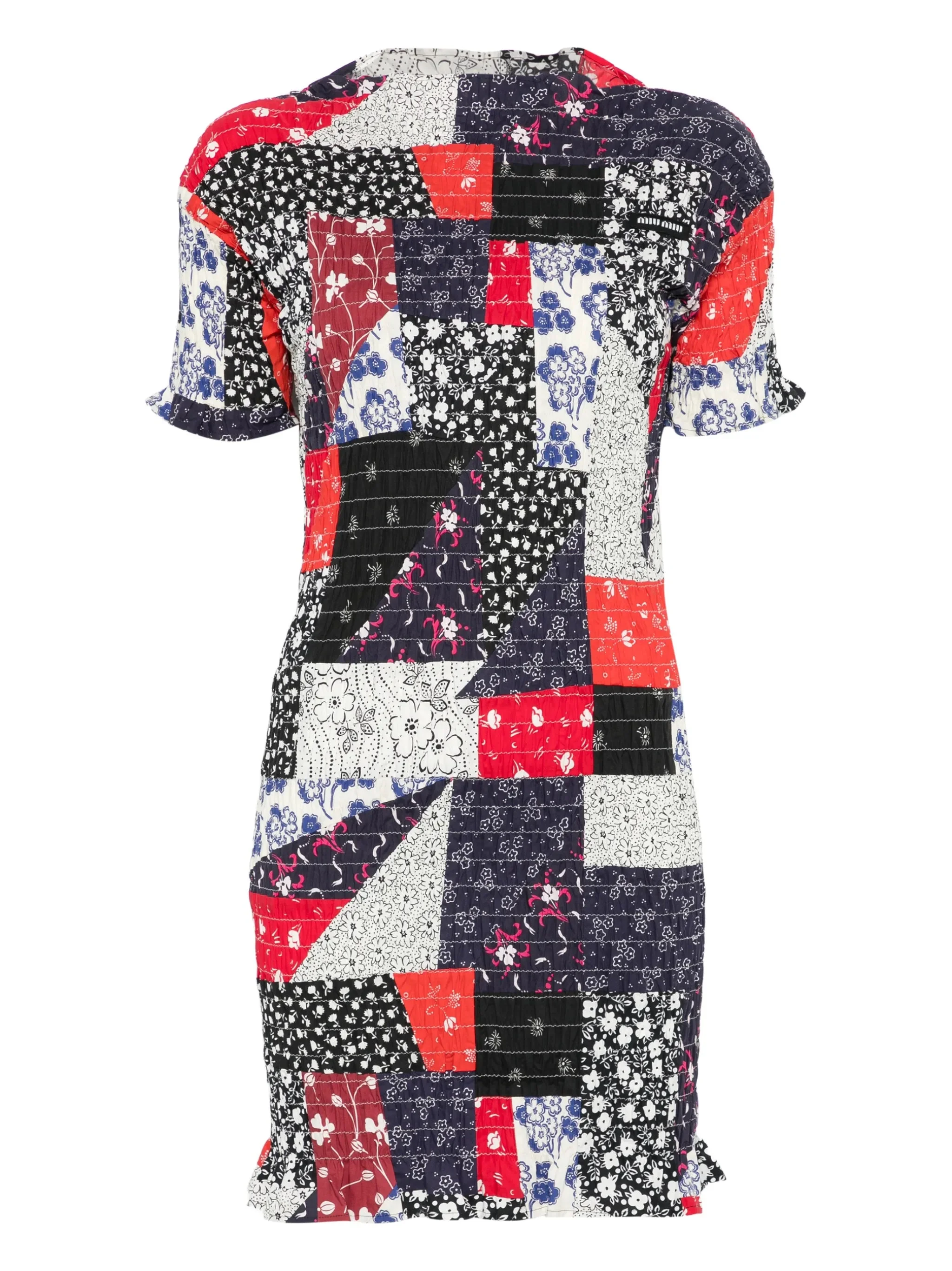 Miu Miu Patchwork Mini Dress - 1