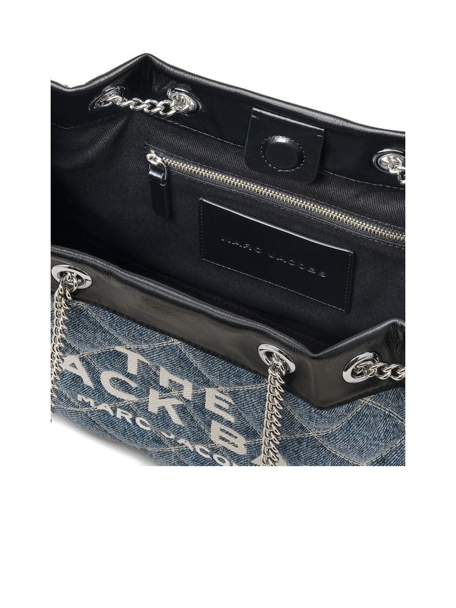 The Quilted Denim Chain Sack - 6
