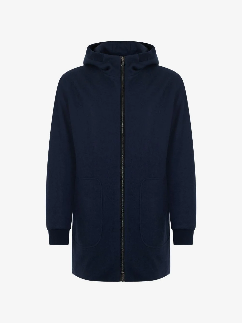 hooded cashmere coat - 1