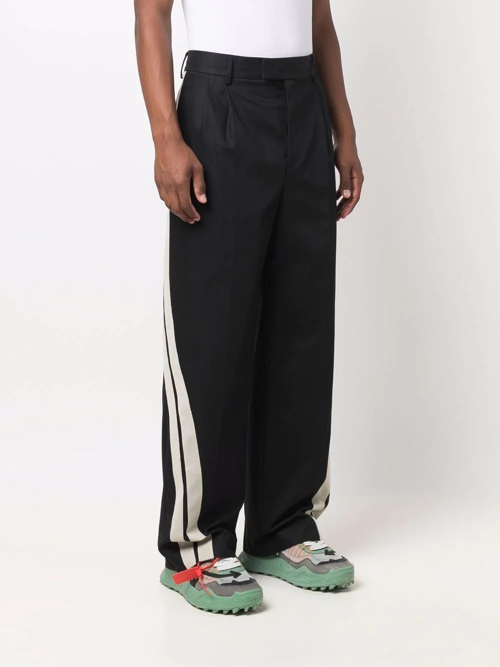 side stripe-print track pants - 3