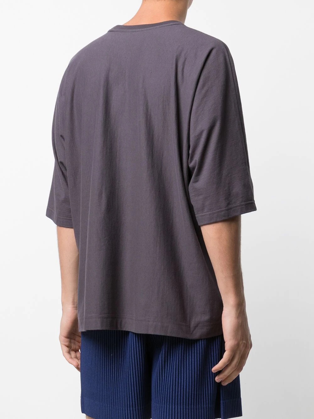 linen-blend oversize T-shirt - 4