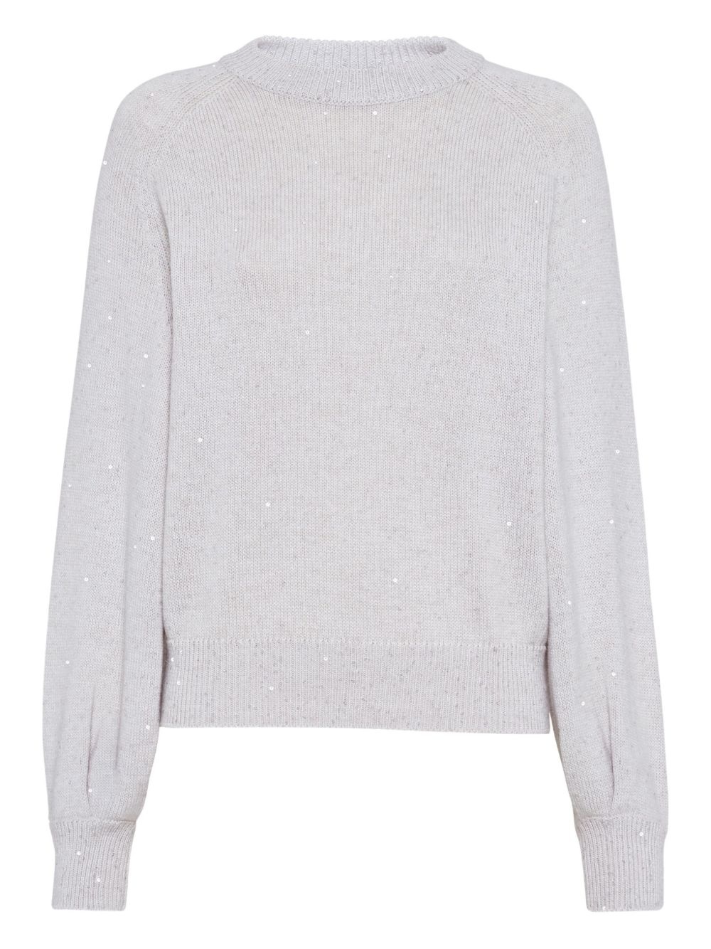 sequin-embellished crew-neck sweater - 6