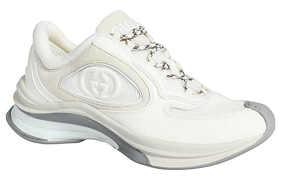 (WMNS) Gucci Run Sneaker 'White Suede' 746939-AAB62-9144 - 4