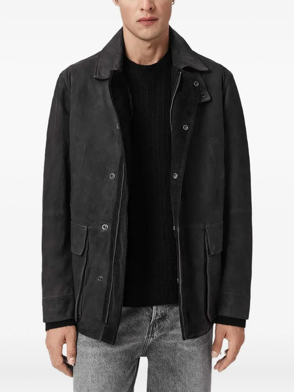 Bolton waxed suede coat - 1
