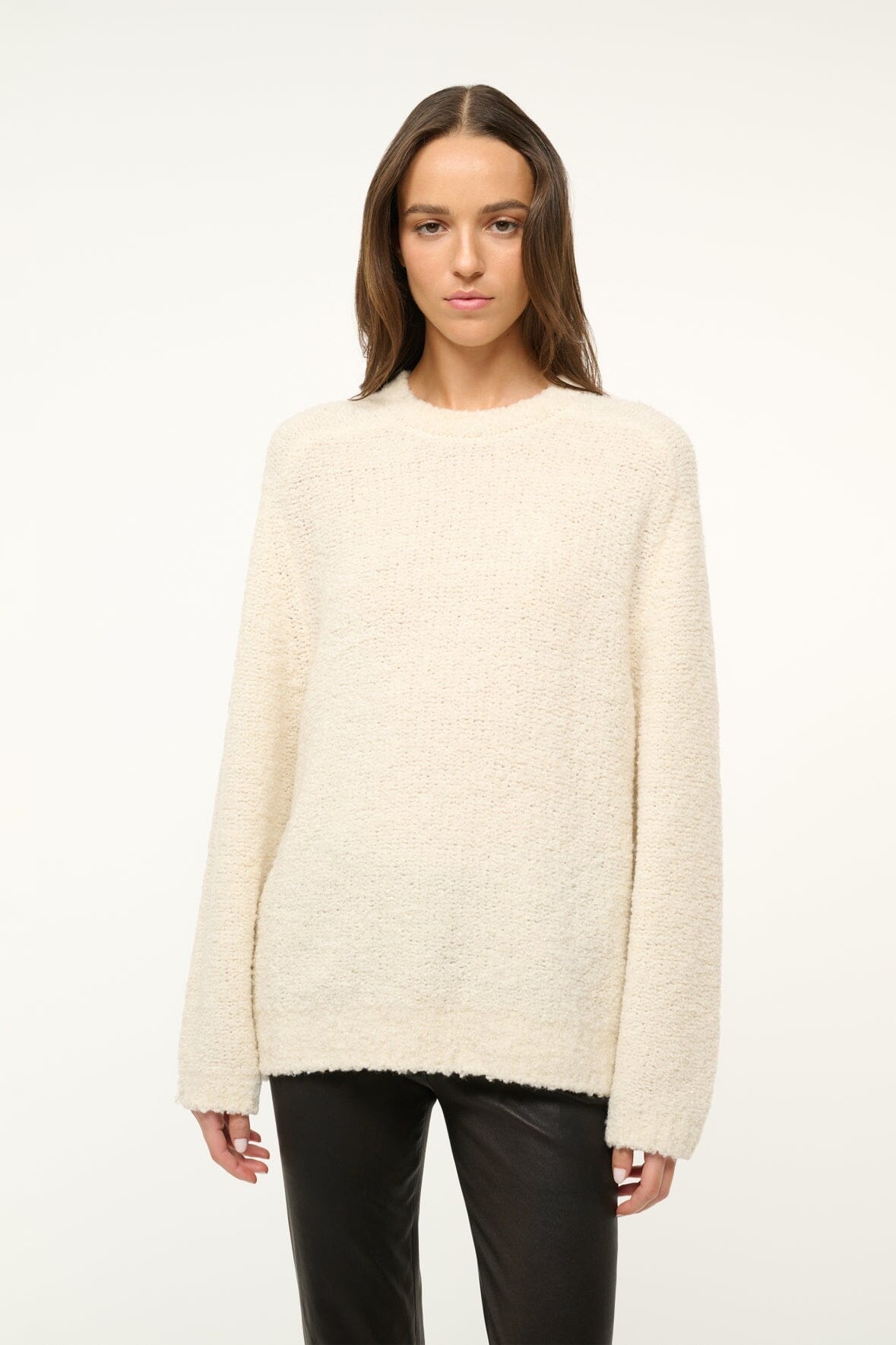 STAUD SIREN SWEATER IVORY - 5