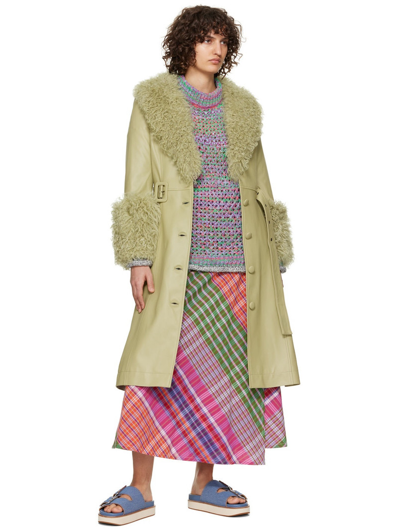 GANNI Blue Wide Chunky Sandals outlook