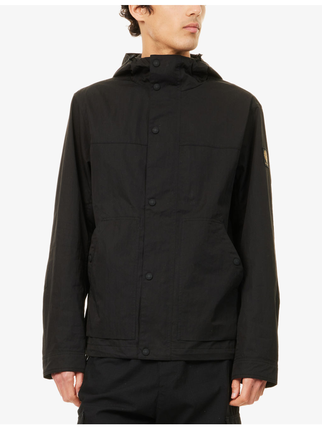 Cover Brand-Patch Cotton-Blend Jacket - 3