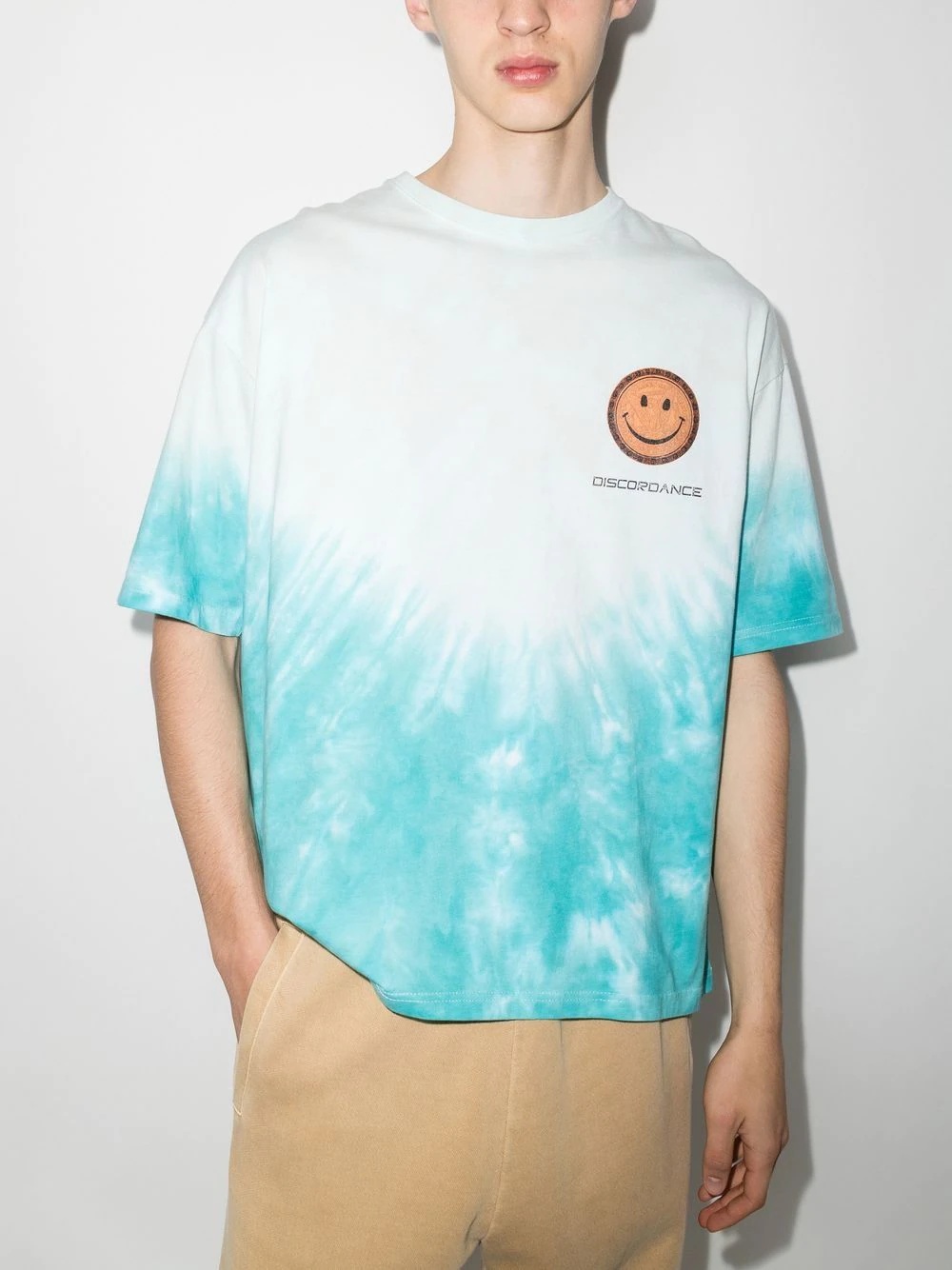 hand-dyed graphic-print T-shirt - 2