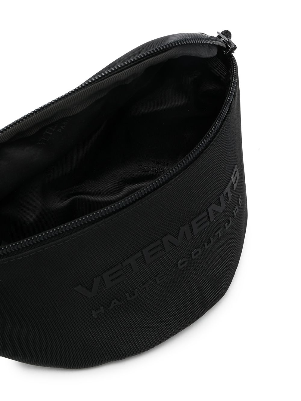 raised-logo zip-fastening belt bag - 5