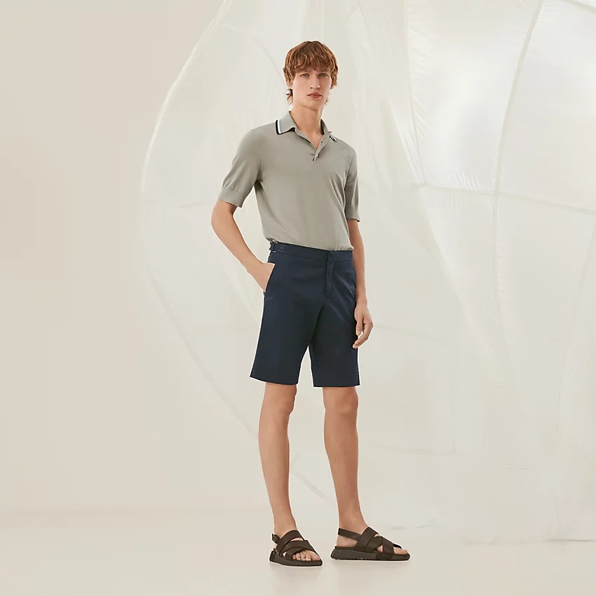Saint Germain shorts with leather tab - 1