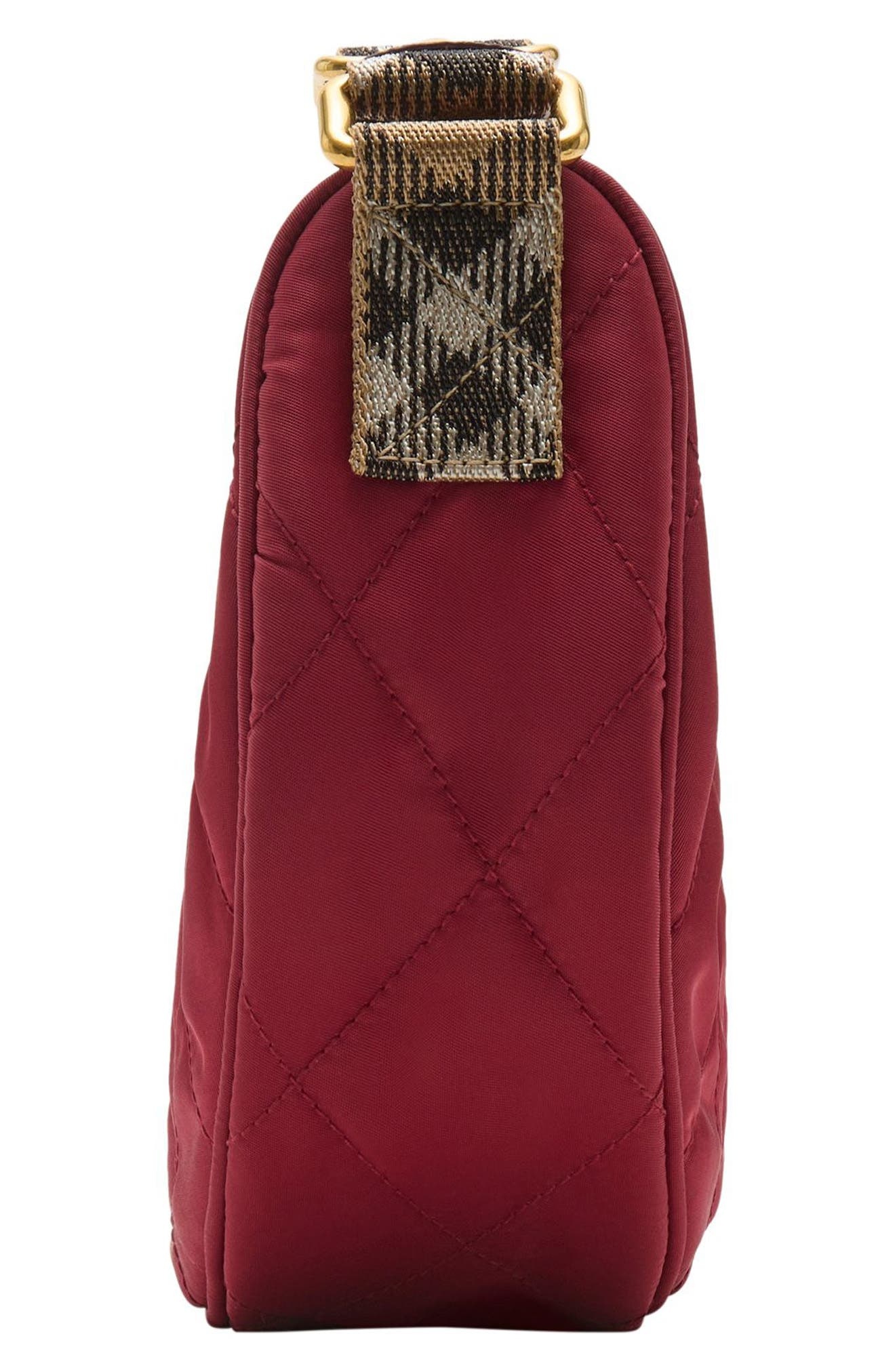 burberry Horseshoe Quilted Nylon Crossbody Bag in Cherry Red at Nordstrom - 3