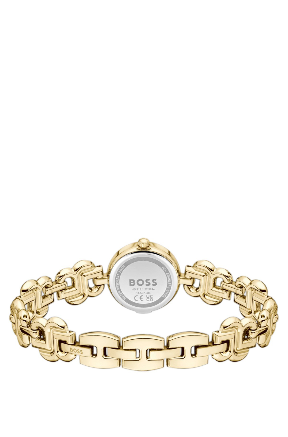 GOLD-TONE WATCH WITH MONOGRAM BRACELET - 3
