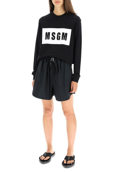 MSGM LOGO BOX SWEATSHIRT outlook