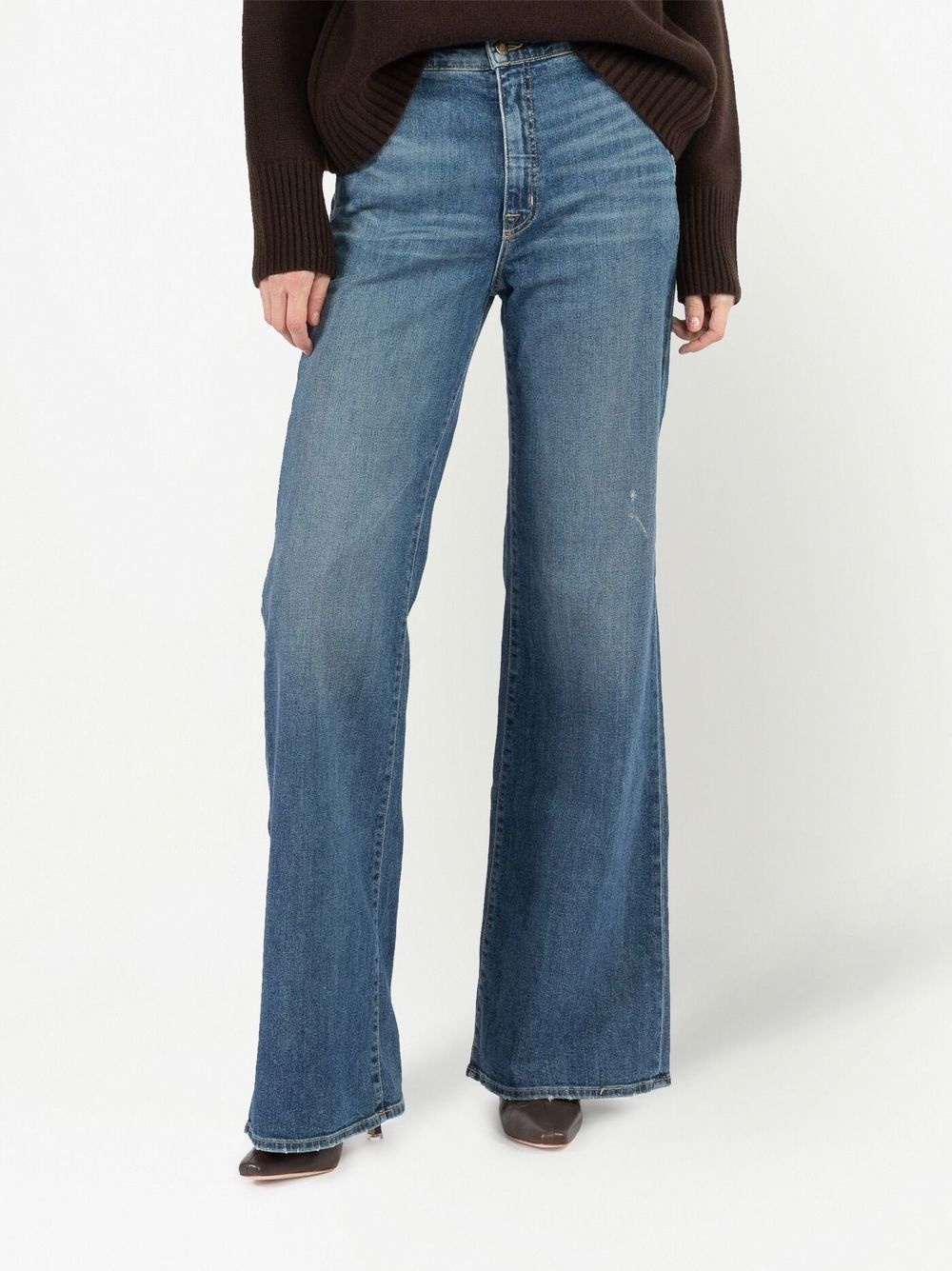Anna mid-rise wide-leg jeans - 3