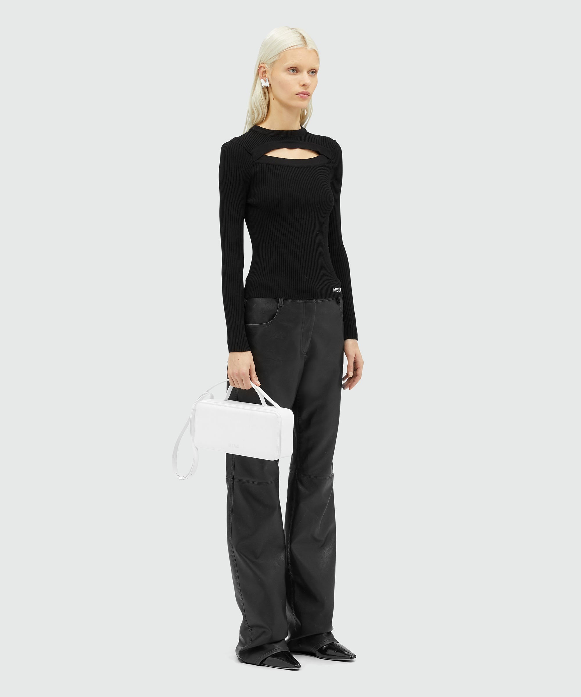 Faux-leather pants - 4