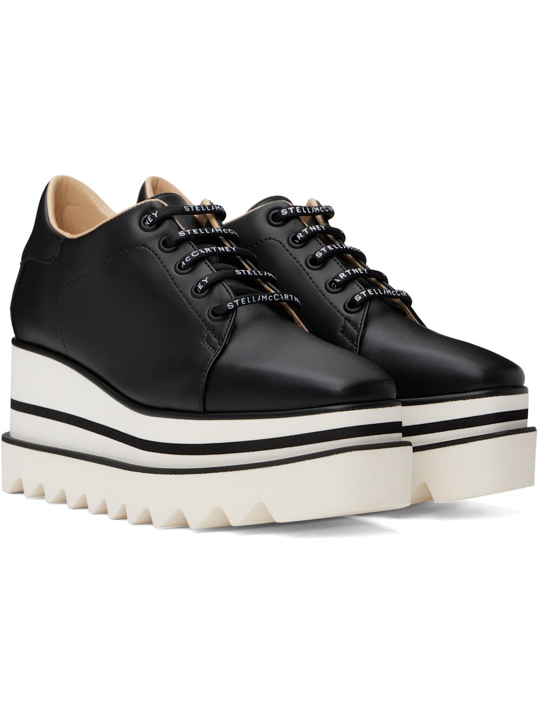 Black & White Sneak Elyse Sneakers - 4
