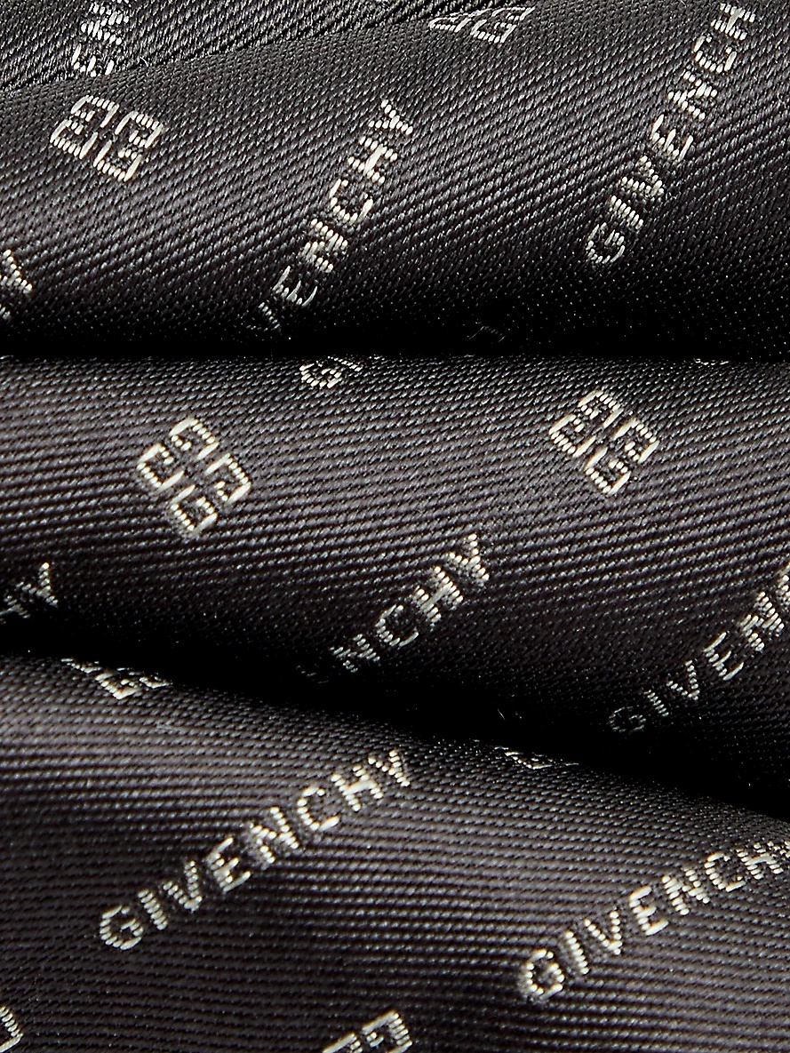 Logo text-weave silk tie - 2