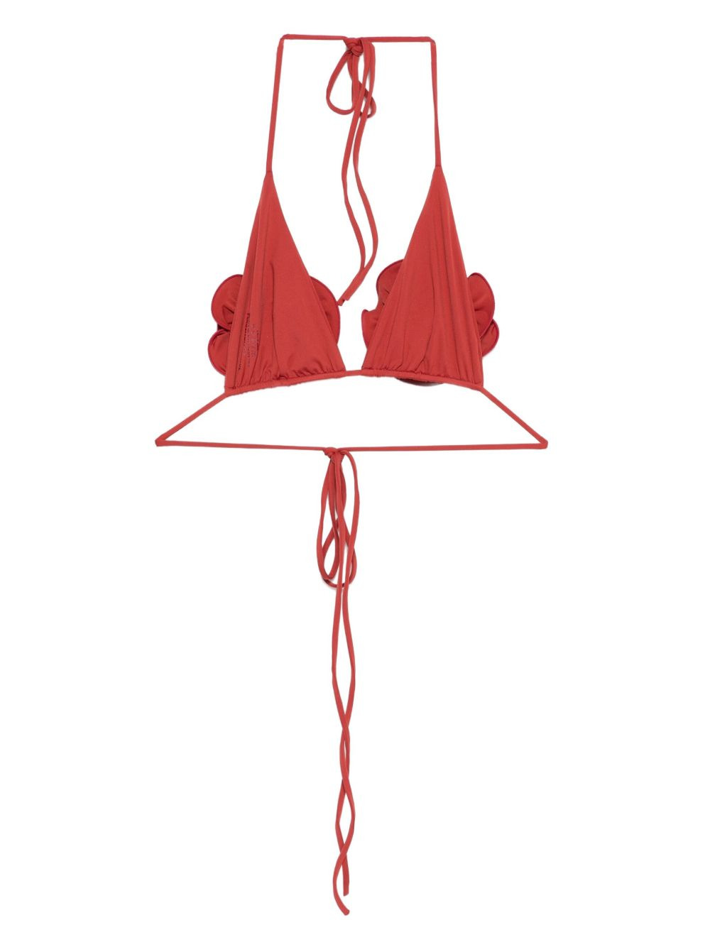 floral-motif bikini top - 2