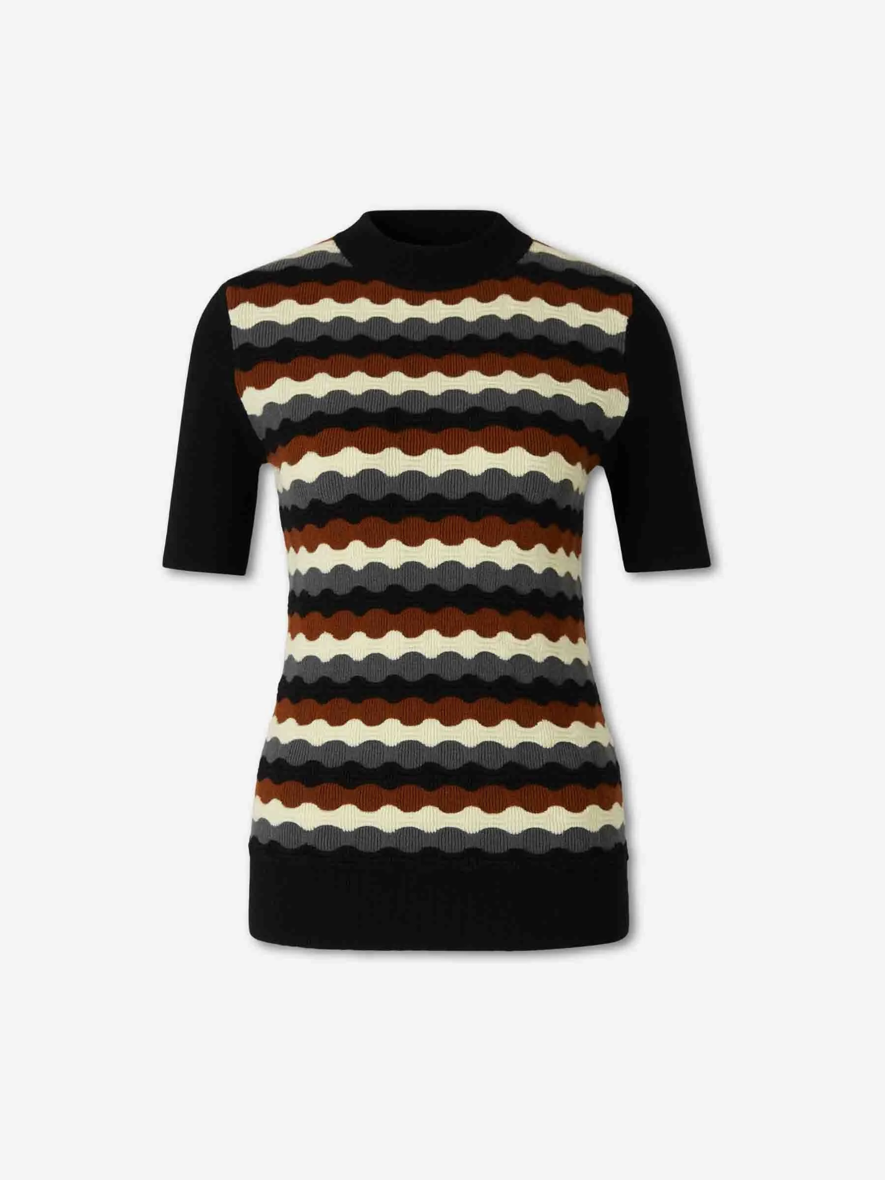 SHORT SLEEVE SWEATER - 1