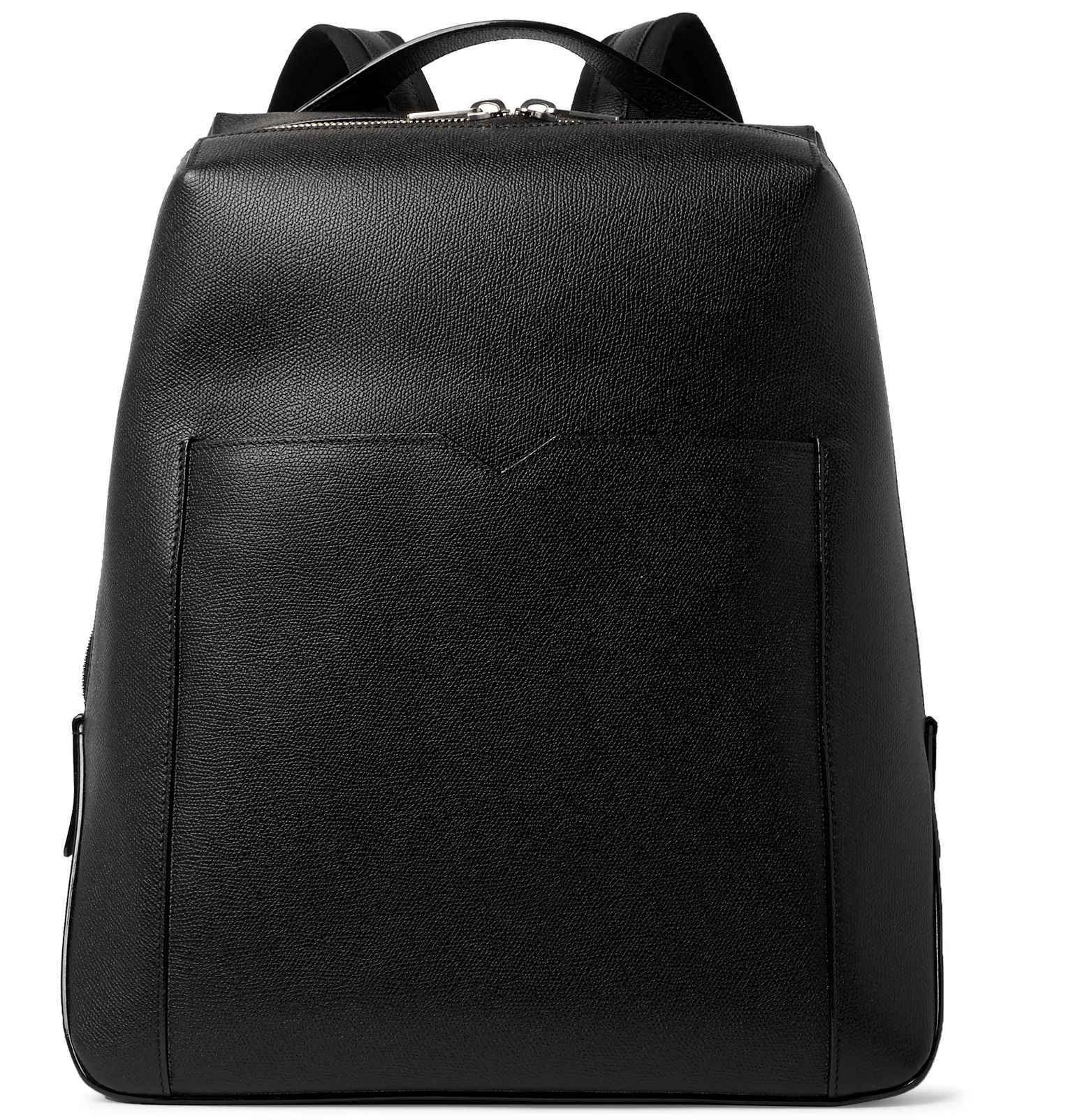 Textured-Leather Backpack - 1