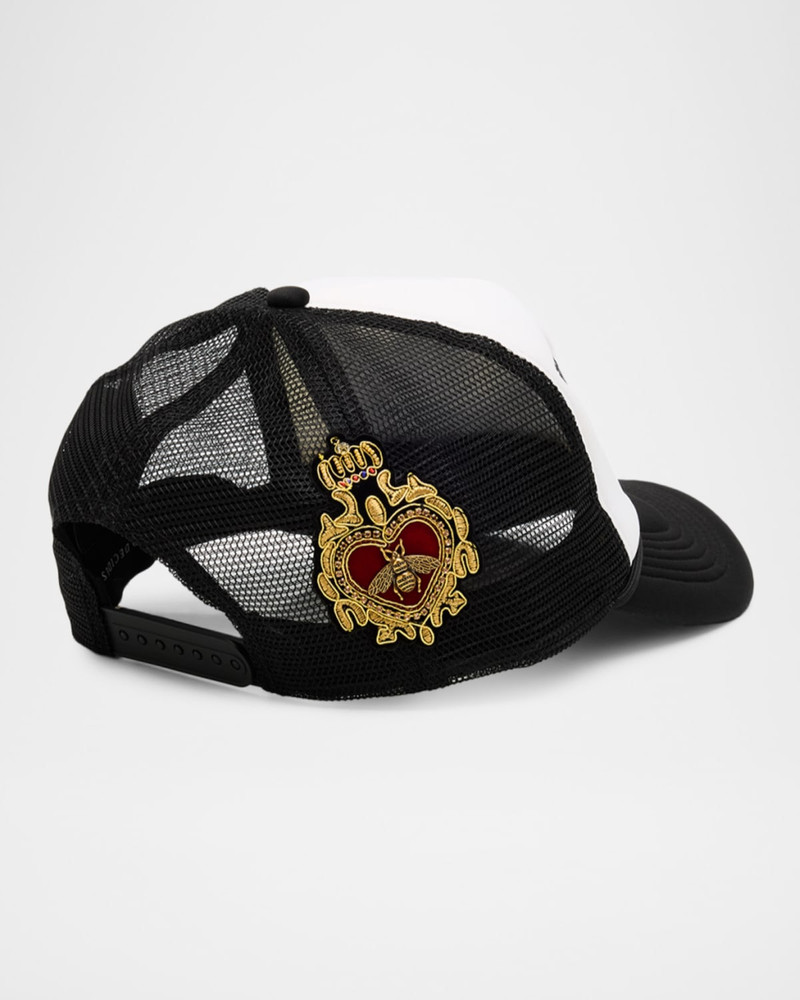 WHO DECIDES WAR Men's Baroque Embroidered Trucker Hat outlook