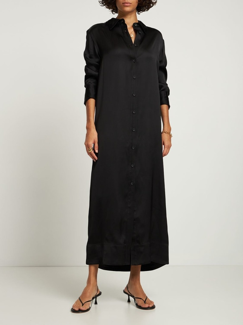Loulou de Saison Ara viscose satin midi dress outlook