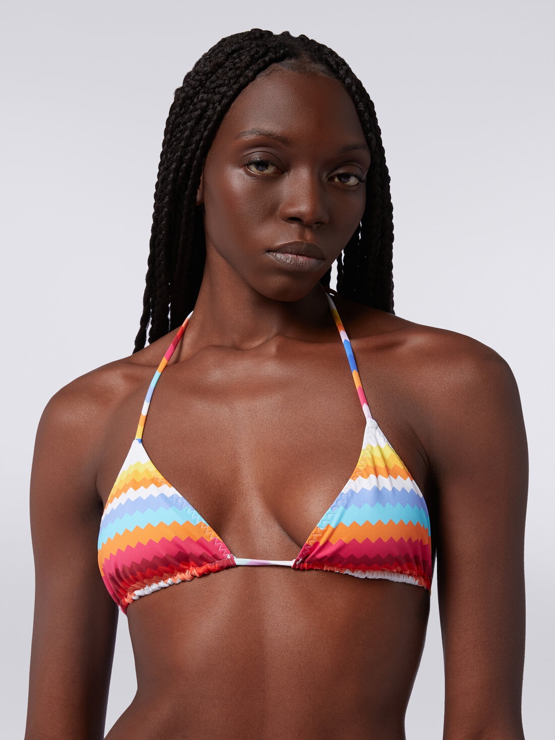 Bikini in zigzag print stretch nylon - 5