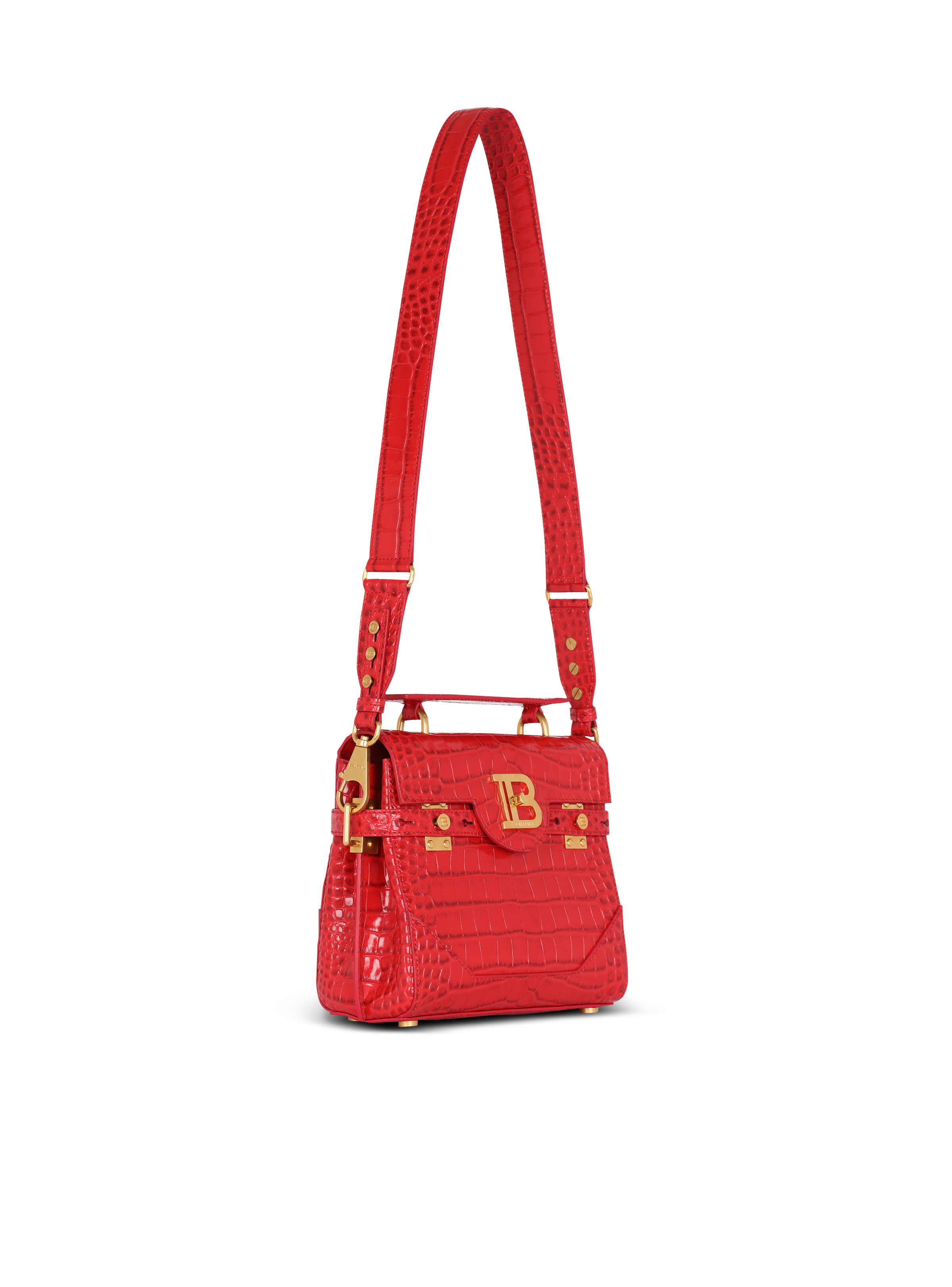 B-Buzz 23 bag in crocodile-print leather - 3