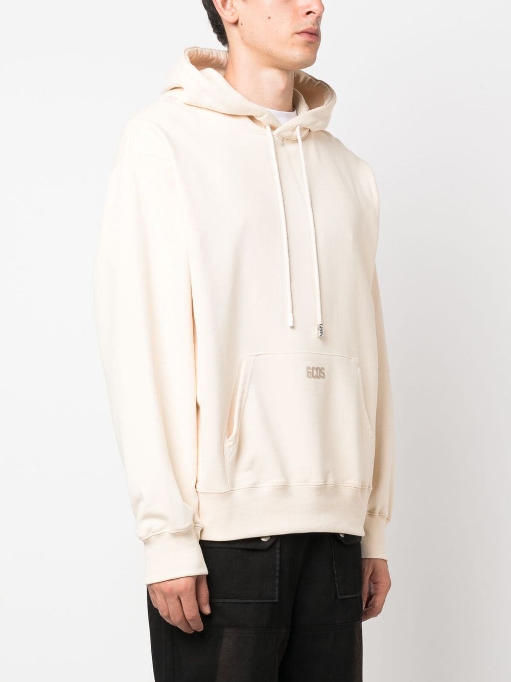 logo-detail drawstring hoodie - 3