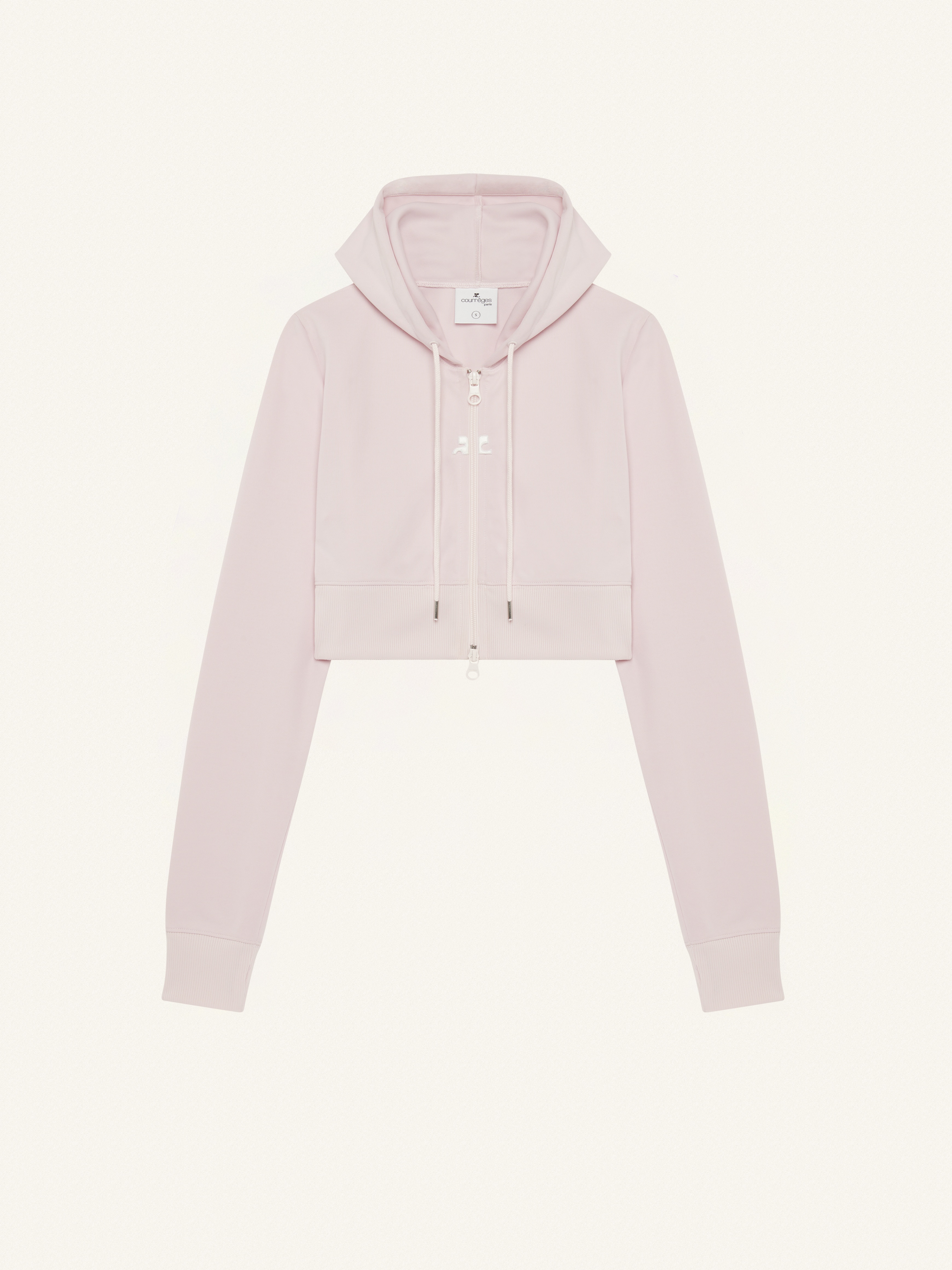 CROPPED TRACKSUIT INTERLOCK JACKET - 1