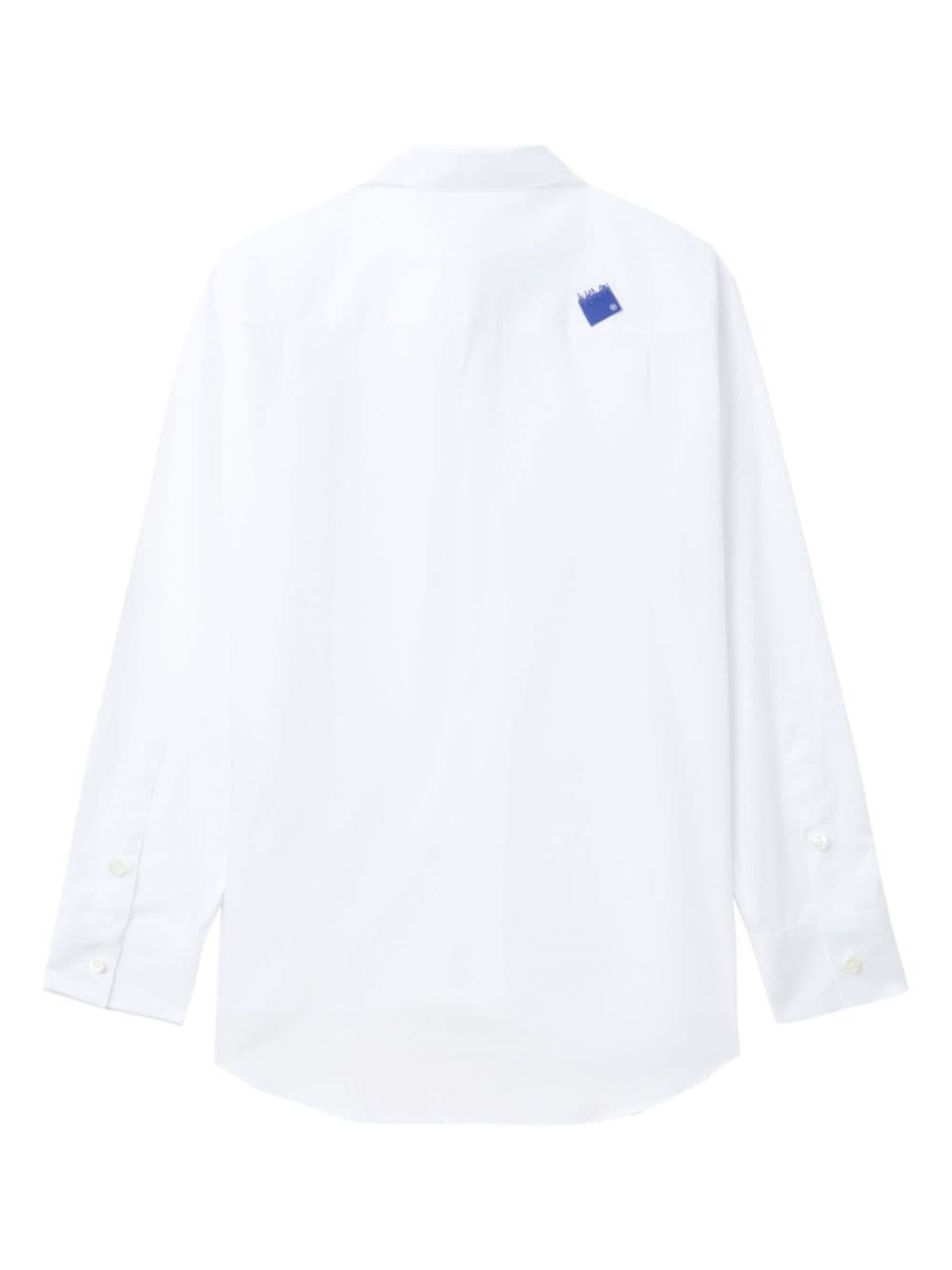 logo-embroidered cotton-poplin shirt - 6