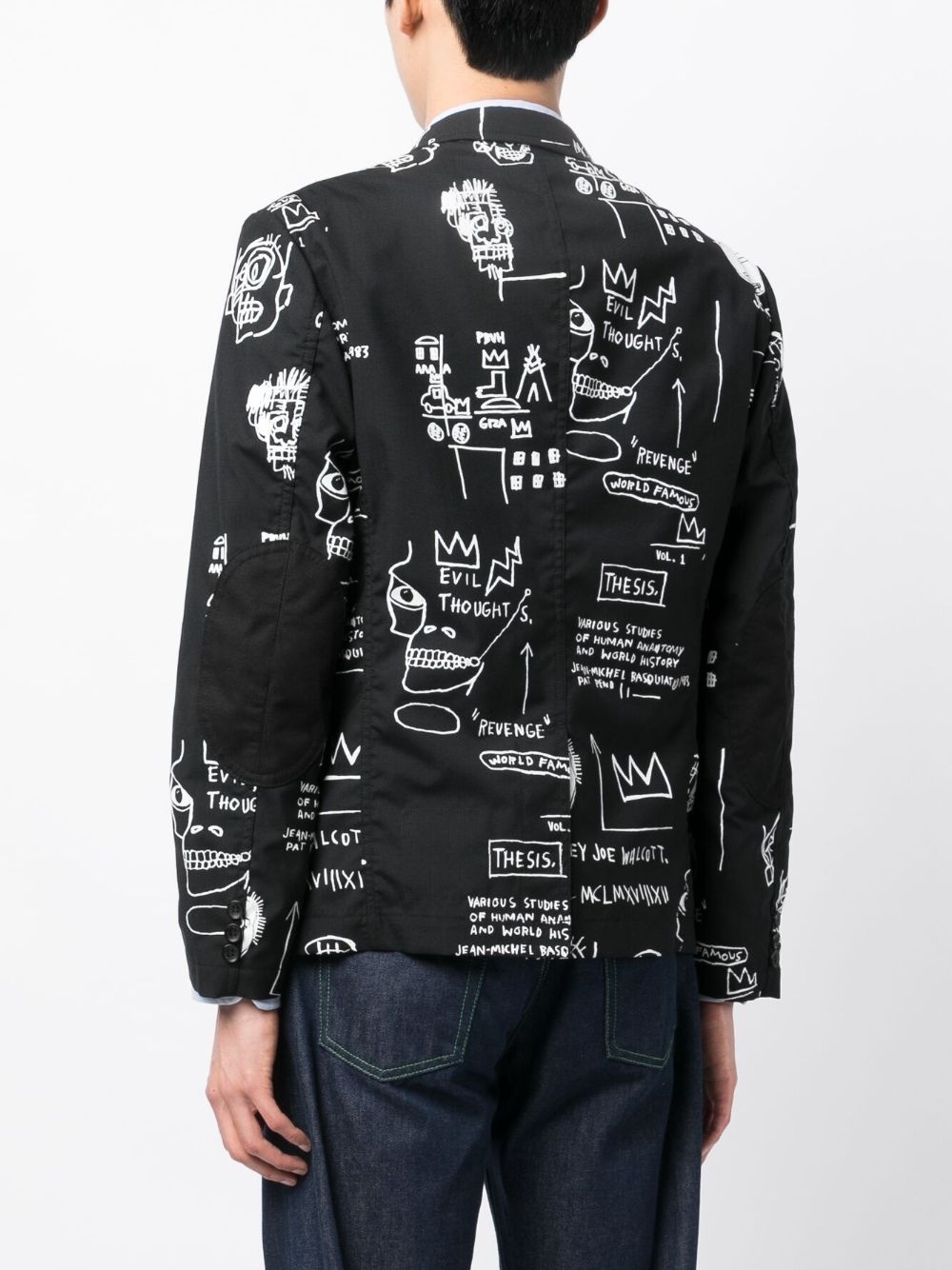 x Basquiat graphic-print blazer - 4