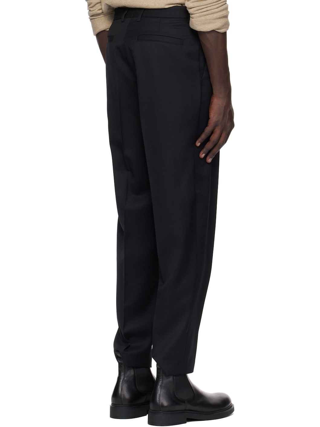 Black Massimo Trousers - 3