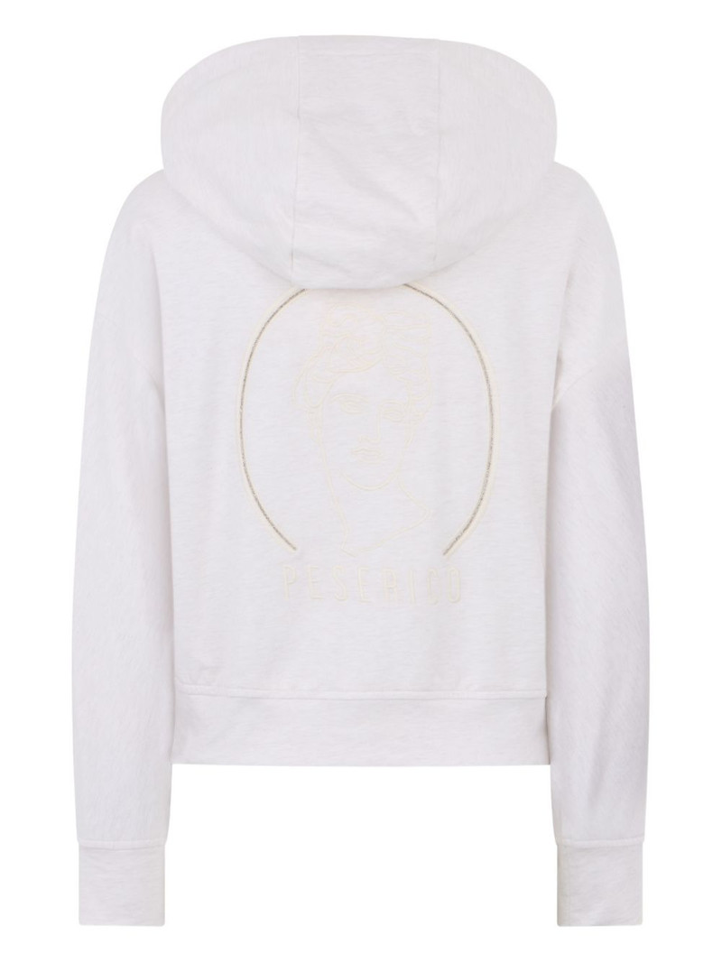 PESERICO zip-fastening hoodie outlook