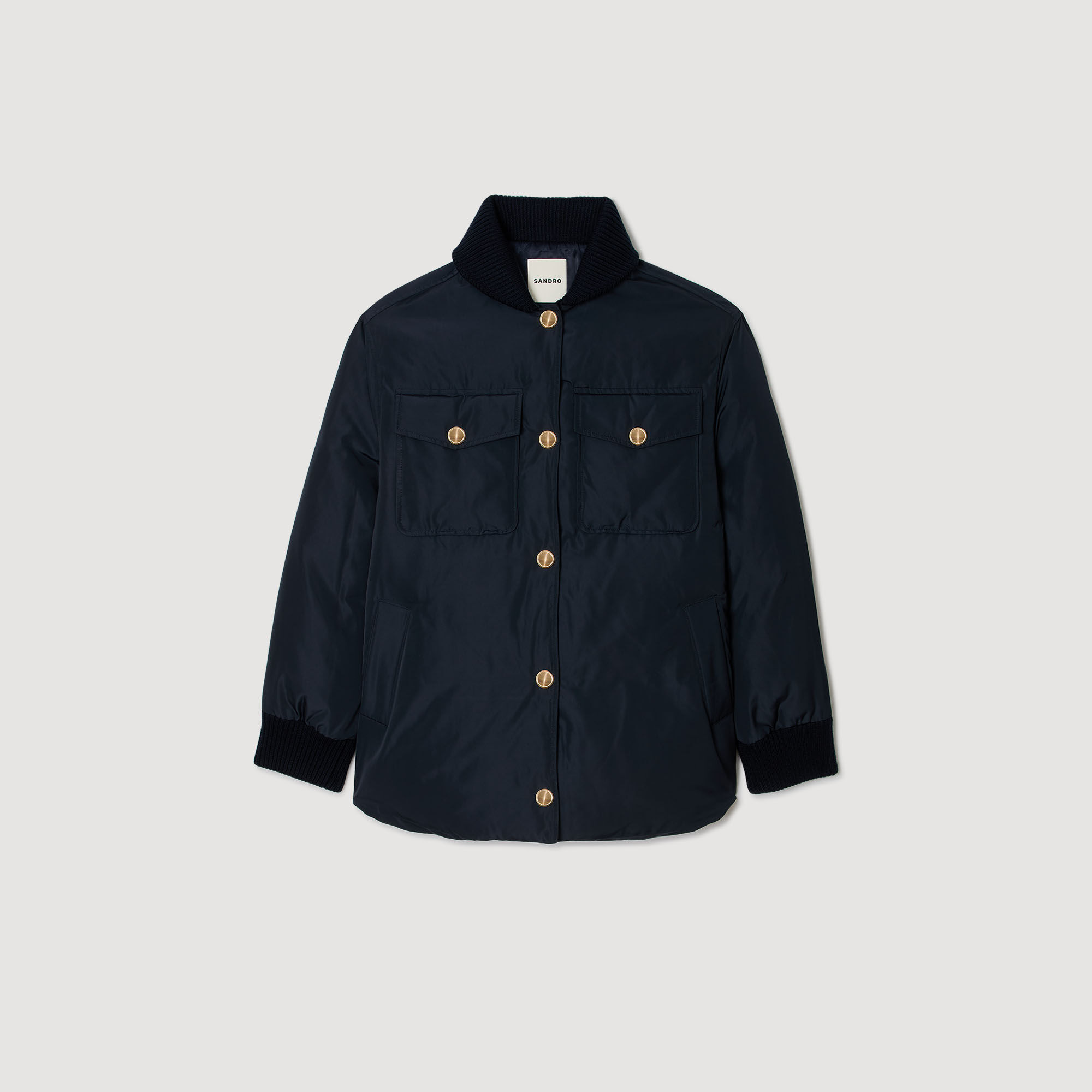 PUFFER JACKET WITH TEDDY COLLAR - 6