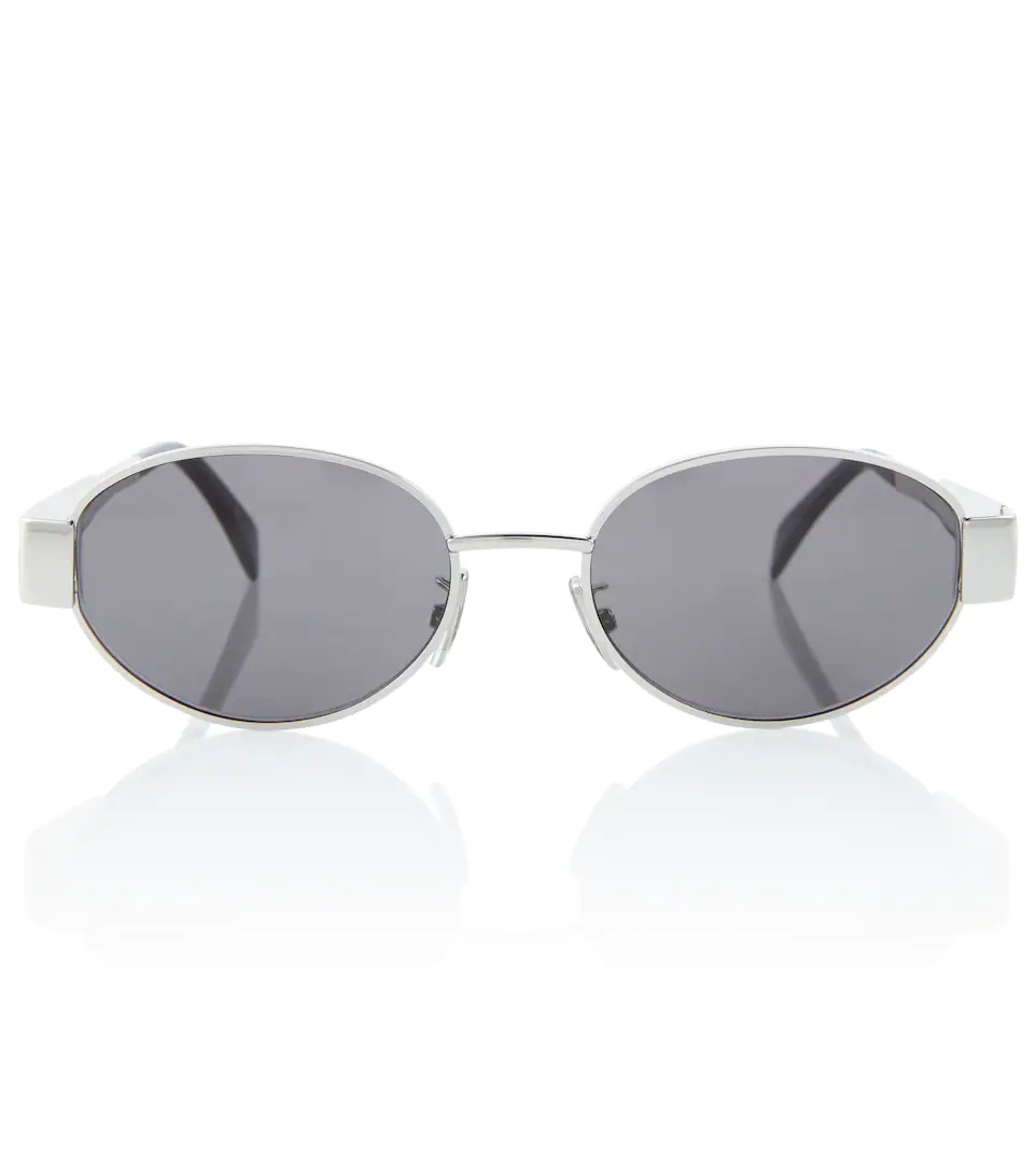 Triomphe oval metal sunglasses - 1