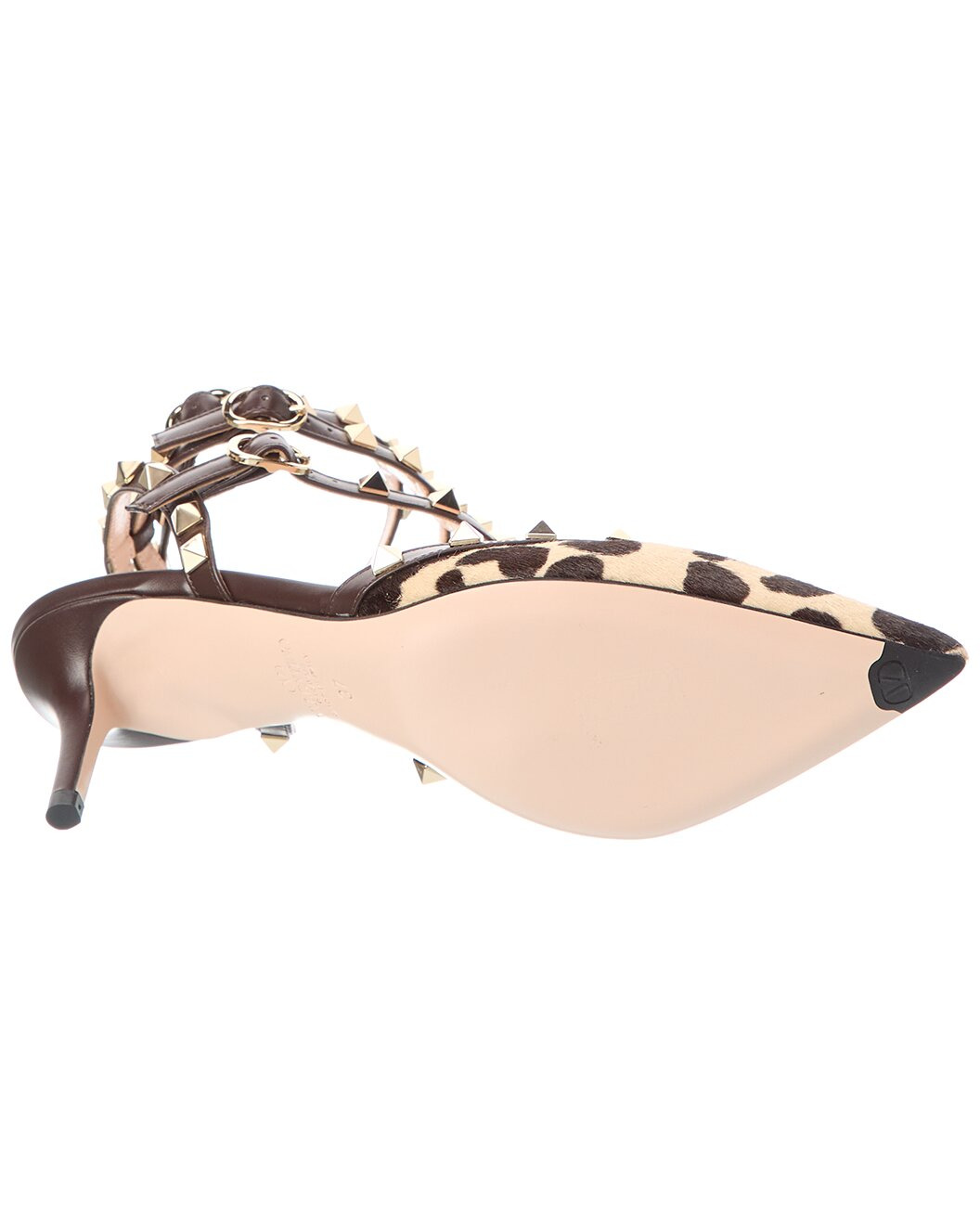 Valentino Rockstud Caged 65 Haircalf & Leather Pump - 4