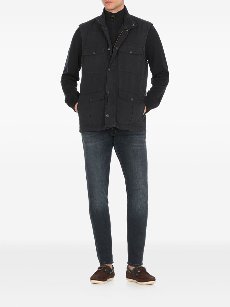 Barbour half-zip ribbed-trim sweater outlook