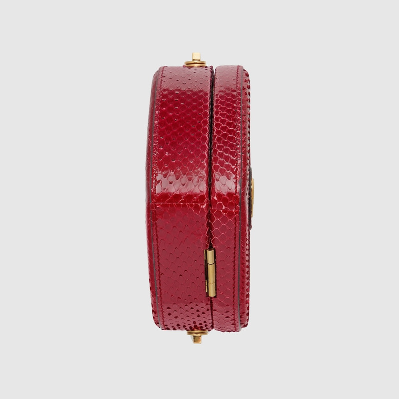 Broadway mini python top handle bag 8