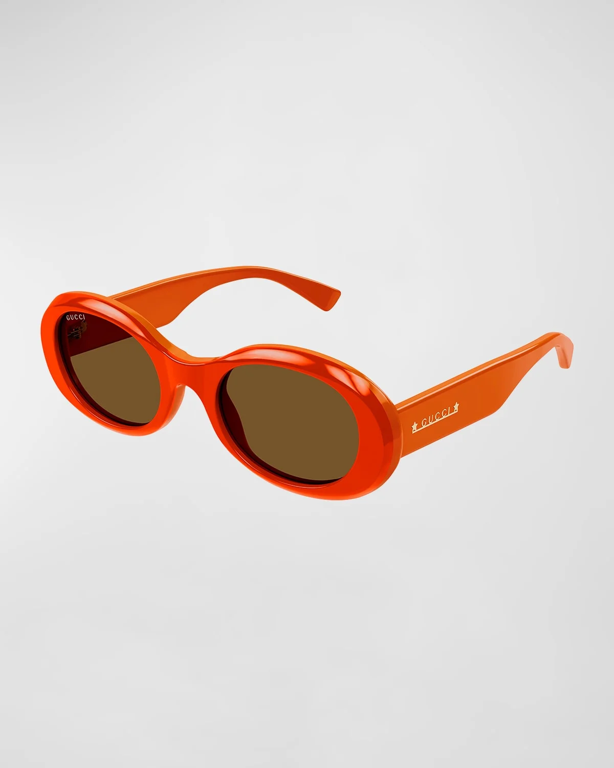 Logo Acetate Oval Sunglasses - 1